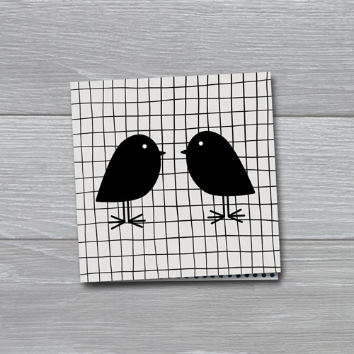 blanco kaart | birds and grid