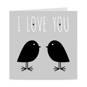 kaart | I love you | birds