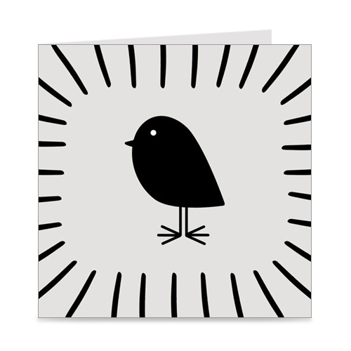 kaart | blanco | bird and shine