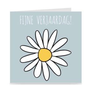 kaart | fijne verjaardag | bloem | daisy