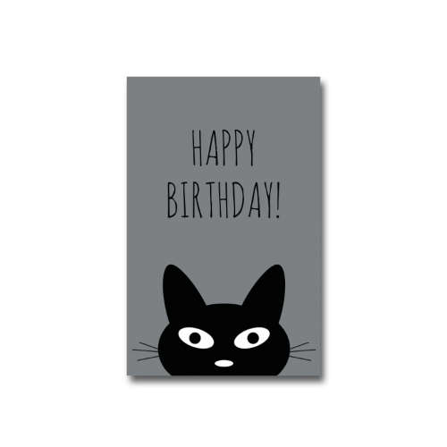 minikaartje | happy birthday | poes