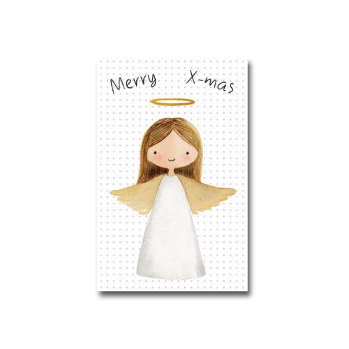Minikaartje <br>Merry X-mas | Engeltje