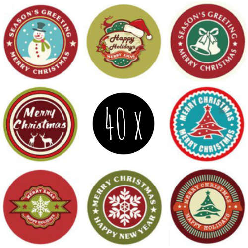 set stickers | kerst | jingle bells | 40x