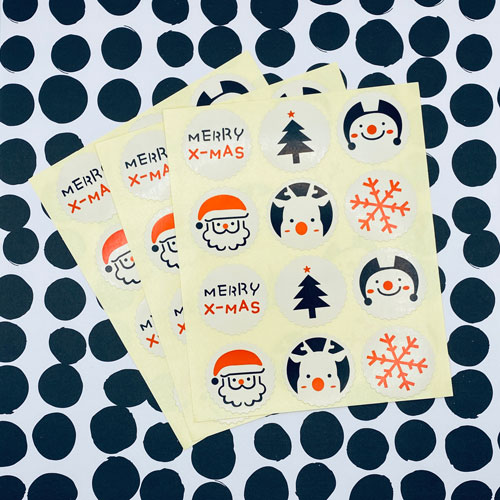set stickers | kerst | merry xmas | 36x