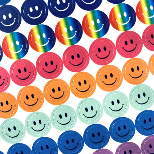 smileys | bullet journal stickers | close-up