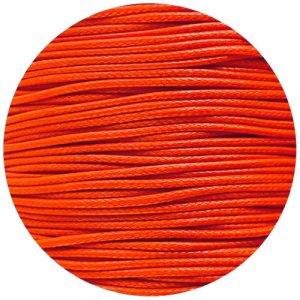 waxkoord | 1 mm | neon oranje