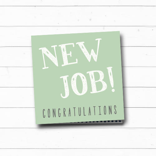 wenskaart | new job | congratulations