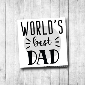 wenskaart | world's best dad
